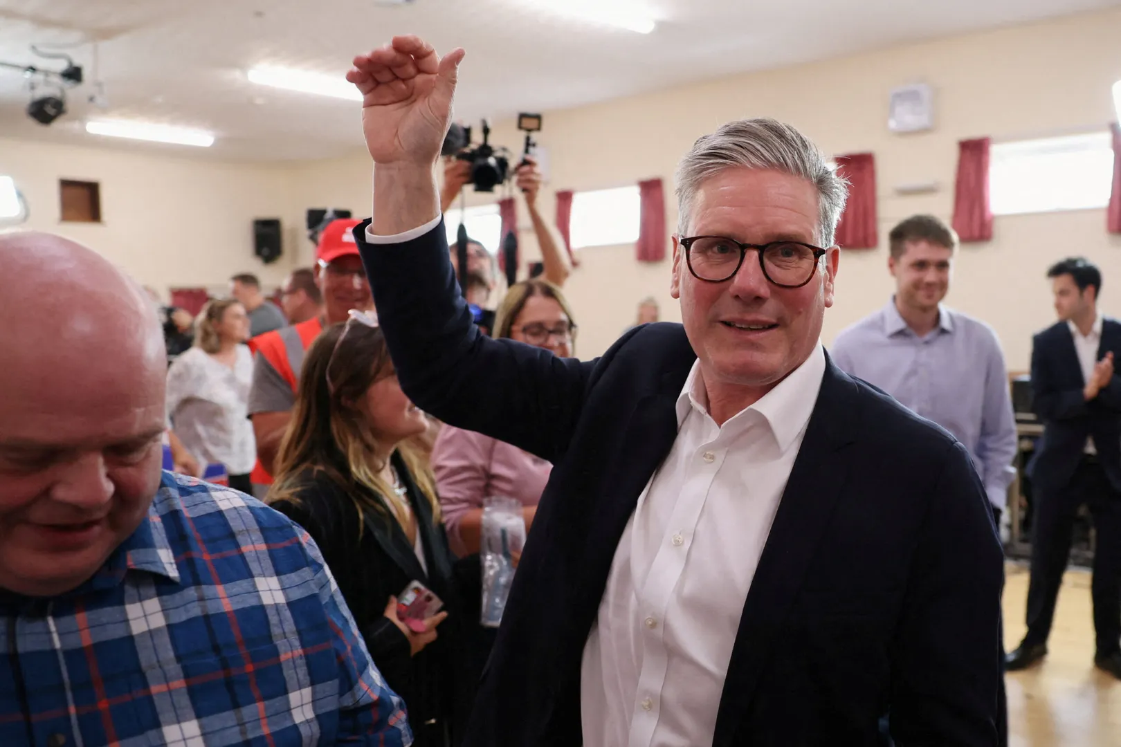 Labour Party is projected for a historic victory as UK voters head to polls