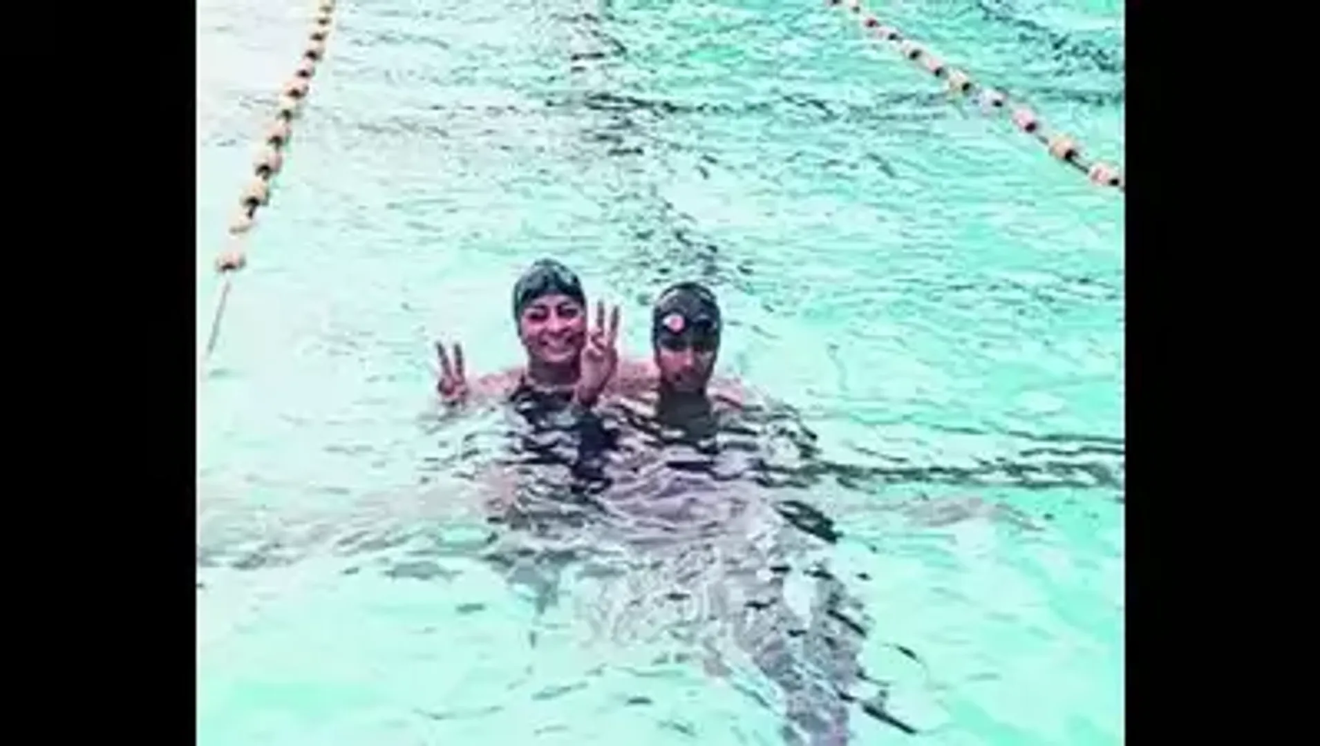 Mother-son from Karnataka set astounding 12-hour non-stop swimming record