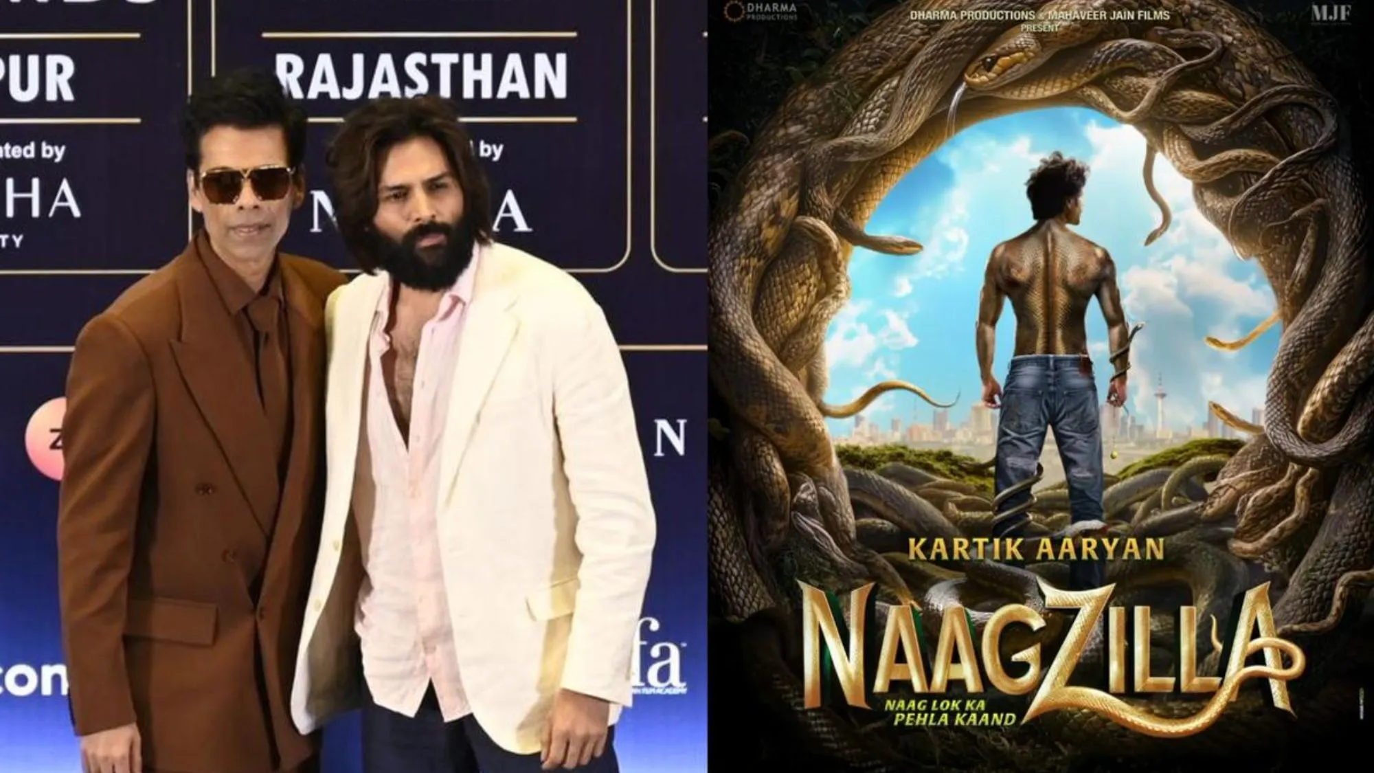 Kartik Aaryan and karan johar