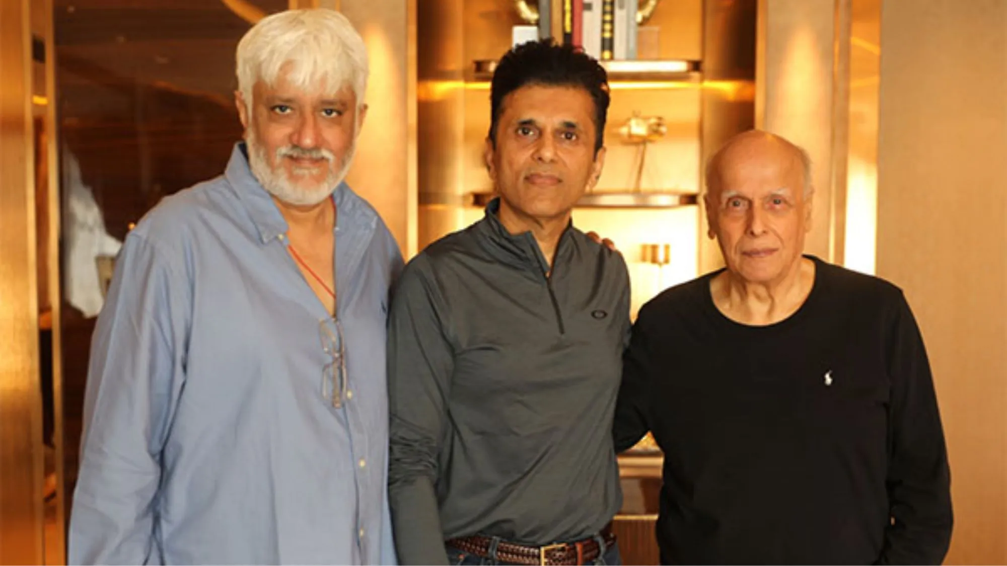 Mahesh Bhatt and Anand Pandit Vikram Bhatt