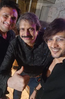 Celeb actors Rushad Rana and Abhay Vakil with Chaitanya Padukone