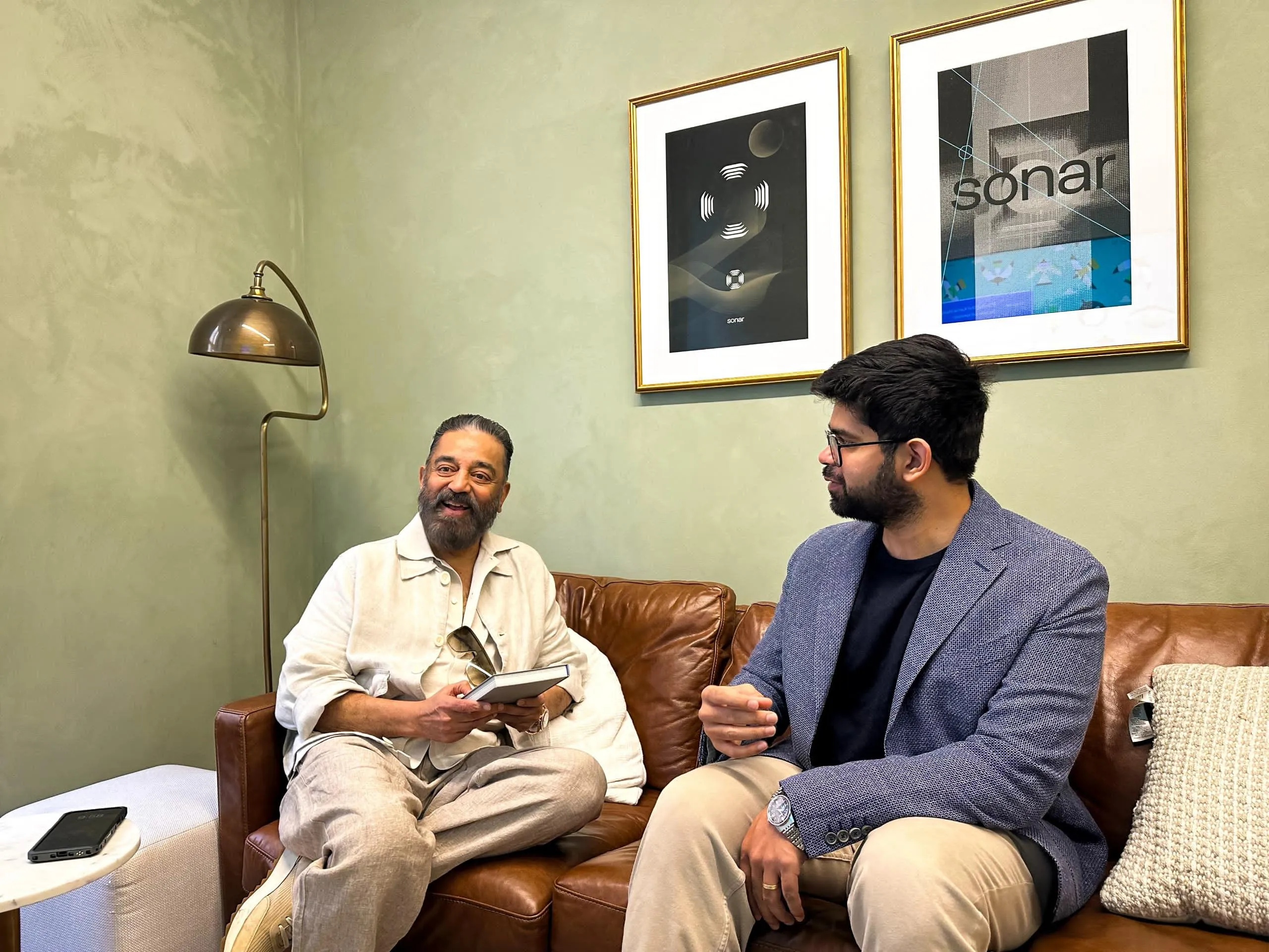 Kamal Haasan and CEO Arvind Srinivas