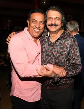 ⬆️ Vindu Dara Singh with sr  journalist Chaitanya Padukone