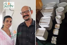 Kerala couple quits Gulf jobs to make areca palm leaf products; exports across the world