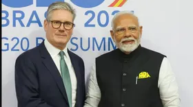 modi and UK Pm