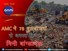 AMC's bulldozers demolished Mini Bangladesh