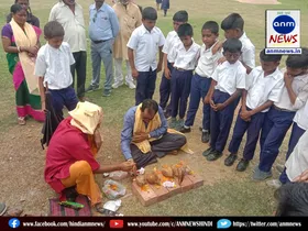 Foundation stone laid for construction of boundary wall of Kenda Hindi Junior High School
