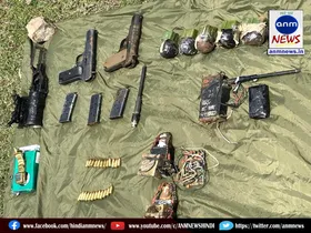 A huge cache of arms and explosives recovered in Poonch