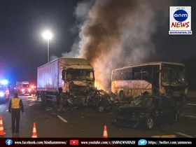 Horrible road accident with devotees