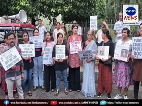 Animal lovers protest in durgapur