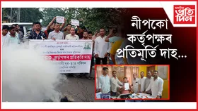 নীপকোৰ বিৰুদ্ধে লখিমপুৰত অজাযুছাপ ৰ প্ৰতিবাদ...