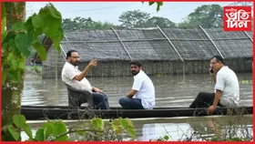 কলিয়াবৰৰ বানাক্ৰান্ত অঞ্চল পৰিদৰ্শন মন্ত্ৰী কেশৱ মহন্তৰ
