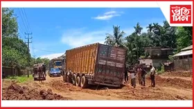 মন্ত্ৰীৰ নিৰ্দেশো নামানে অসম মালাৰ অধীনৰ পথ নিৰ্মাণ কৰা ঠিকাদাৰে