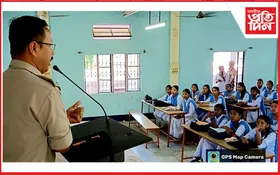 নিচাযুক্ত দ্ৰব্য আৰু ইয়াৰ অবৈধ সৰবৰাহৰ বিৰুদ্ধে মাৰ্ঘেৰিটা মহাবিদ্যালয়ৰ মাহজোৰা কাৰ্যসূচী পালন