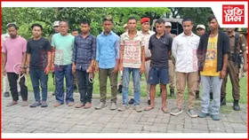 ঘিলামৰা আৰক্ষীৰ তৎপৰতাত  ১০ জন অভিযুক্তক গ্ৰেপ্তাৰ কৰি কাৰাগাৰলৈ প্ৰেৰণ