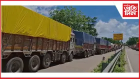 ২৭ নং ৰাষ্ট্ৰীয় ঘাইপথত এতিয়াও আবদ্ধ ১০,০০০ৰো অধিক বাণিজ্যিক ট্রাক