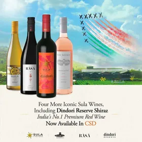 Sula Vineyards Introduces 4 New Wines, Including Iconic Dindori Reserve Shiraz, in CSD