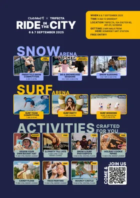 Snow Meets Surf: Club Med and TRIFECTA Create the Ultimate Holiday Experience with Ride in the City