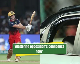 WATCH Ellyse Perry breaks Car's Glass kept as award for WPL 2024