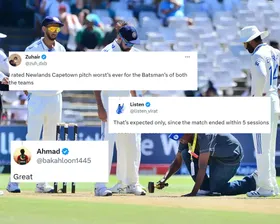 'Saahi bola hain'- Fans react as Cricket Governing Body rates Cape Town pitch 'unsatisfactory' of 2nd Test SA vs IND