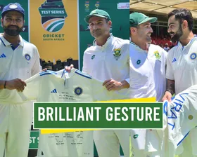 WATCH: Virat Kohli and Rohit Sharma give heartwarming farewell gift to Dean Elgar