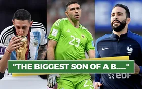 Angel Di Maria and Adil Rami involve in heated verbal spat over Emi Martinez’s wild World Cup celebrations