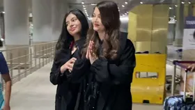 Aishwarya Rai Bachchan Returns from Cannes with Aaradhya, Greets Paparazzi at Mumbai Airport –