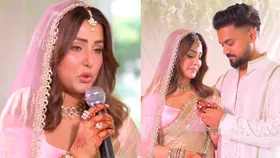 Hina Khan gets emotional at her wedding; Watch Video –