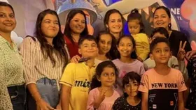 Dia Mirza attends Elio screening with kids; See Pictures –