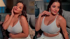 Bhojpuri actress Monalisa turns up the heat in sultry stares and shimmered curves –