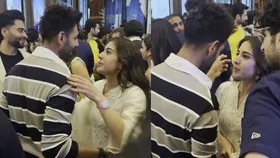 Video: Kartik Aaryan and Sara Ali Khan spotted chatting warmly at Metro In Dino screening –