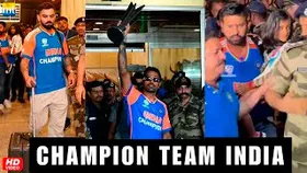 CHAMPION TEAM INDIA Arrives in Mumbai For Victory Parade