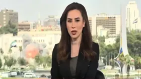 Watch: Dramatic visuals of Israeli airstrikes in Damascus caught on live TV