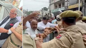 Police in Jammu detains several Congress activists amid march for statehood