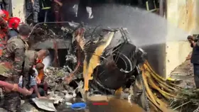 Bangladesh Air Force training aircraft crashes atop school building; 1 killed, dozens injured