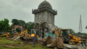 'Illegal' mazar demolished in UP's Shravasti