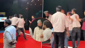 SP workers slap Maulana Sajid who made 'derogatory' comment on Dimple Yadav