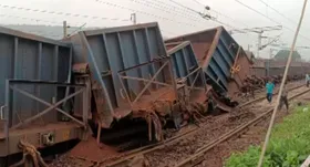 Goods train derails in Jharkhand's Serikela-Kharswan, train services affected