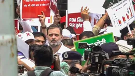 Oppn MPs detained on way to EC, Rahul says fight not political but to save Constitution