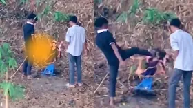 पहले किया टॉयलेट और फिर मारी लात, देवी की मूर्ति के साथ दो युवकों ने किया ऐसा काम