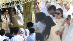 पिता संजय कपूर के अंतिम संस्कार में फूट-फूटकर रोए कियान-समायरा, मां करिश्मा और मौसी करीना ने ऐसे संभाला