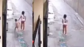 बारिश में खेल रहा बच्चा अचानक गिरा खुले नाले में, CCTV में कैद हुआ ऐसा मंजर