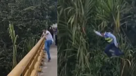 जान देने जा रहे हैं युवक के पीछे पड़ा सुरक्षाकर्मी, फिर आगे जो हुआ
