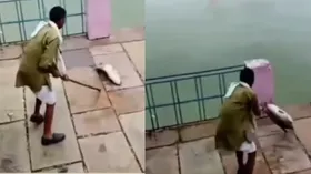 शख्स ने मछली के साथ क्या कर दिया ऐसा, जो लोग बोले रहे हैं आज भी इंसानियत जिंदा