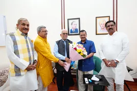 उपराष्ट्रपति चुनाव : केजरीवाल की सुदर्शन रेड्डी से मुलाकात, कहा- सभी दल करें उनका समर्थन