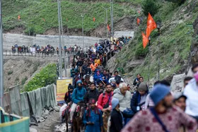 अमरनाथ यात्रा : आठ दिनों में 1.45 लाख से अधिक श्रद्धालुओं ने किए दर्शन