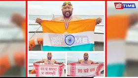 Elvis Ali Hazarika Becomes First Assamese to Swim the English Channel in Relay Mode
