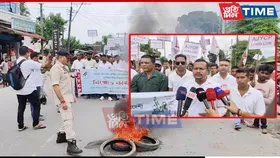AJYCP Blocks Highway in Margherita, Demands Eviction of Suspected Bangladeshis
