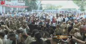 Through the Night into Morning, Fans Pour In at Sarusajai Stadium