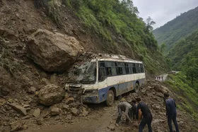 15 Dead, Several Trapped as Bus Buried in Massive Landslide in Himachal